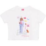 Barbie Baskılı Ekru Kız Çocuk T-Shirt BRB6SG-TST6433 - 3 - 4 Yaş