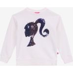 Barbie Baskılı Kız Çocuk Beyaz - Lila Sweatshırt BRB5WG-SWT6624