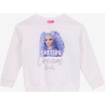 Barbie Baskılı Kız Çocuk Ekru Sweatshırt BRB5WG-SWT6628