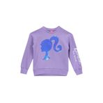 Barbie Baskılı Kız Çocuk Sweatshırt Brb5Wg-Swt6038, Lila, 3-4 Yaş