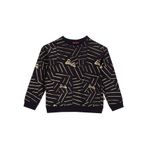 Barbie Baskılı Kız Çocuk Sweatshırt Brb5Wg-Swt6203, Siyah, 3-4 Yaş