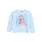 Barbie Baskılı Kız Çocuk Sweatshırt Brb5Wg-Swt6608, Açık Mavi, 9-10 Yaş