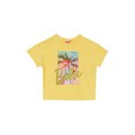 Barbie Baskılı Kız Çocuk T-Shirt, 9-10 Yaş, 5003327124, Sarı, Kız Çocuklar