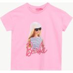 Barbie Baskılı Pembe Kız Çocuk T-Shirt BRB6SG-TST6414 - 5 - 6 Yaş