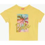 Barbie Baskılı Sarı Kız Çocuk T-Shirt BRB6SG-TST6551
