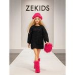 Barbie Bebek İçin El Örgüsü Kazak Çanta Şapka Ayakkabı Dörtlü Set Barbie Bebek Dahil Değildir -15936