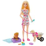 Barbie Bebek ve Aksesuarlar, Yavru köpek figürü, yürüteçli köpek figürü ve aksesuarları HTK37 (Çok Renkli)