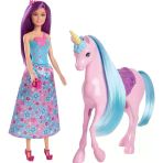 Barbie Bebek Ve Tek Boynuzlu At Barbie Büyüleyici Bebek Ve Tek Boynuzlu At Oyuncak Seti, Eyer, Fırça
