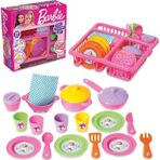 Barbie Bulaşıklık - Mutfak Setleri - Ev Oyuncak Setleri - Bulaşık Seti - Barbie Bulaşık Seti