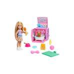 Barbie Chelsea 4 Adet Köpekçiğin Taşıma Çantası Oyun Seti Eğlenceli Tasarım ile Çocuklar İçin JDF89