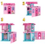 Barbie® Club Chelsea™ Açılır Ev Bebek ve 15'ten Fazla Aksesuar Içeren ve Açılınca Boyu 43 x +33 Cm'yi Geçen Barbie Chelsea Açılır Bebek Evi JFW49