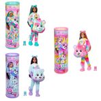 Barbie Cutie Reveal Care Bears Series 2, Barbie Bebeği ve Peluş Ayı, Renk Değiştiren Saç, Kostüm Seti