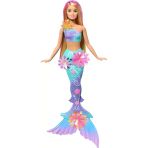 Barbie Deniz Kızı Oyuncakları, Sürpriz Çiçek Açma Özelliğiyle Renk Geçişli Kuyruğu, Incili Saç Bandı