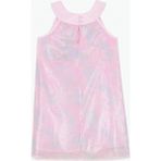 Barbie Desenli Pembe Kız Çocuk Abiye Elbise BRB6SG-ELB6519 - 5 - 6 Yaş
