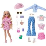 Barbie Dream Besties Festival Kombinleri Barbie Malibu Bebek ve Aksesuarları Seti JGH87