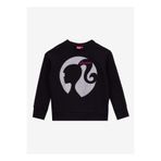 Barbie Düz Kız Çocuk Siyah Sweatshırt BRB5WG-SWT6617