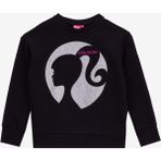 Barbie Düz Kız Çocuk Sweatshırt Brb5Wg-Swt6617, Siyah, 3-4 Yaş