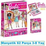 Barbie Fashionistas Manyetik Kıyafet Giydirme Oyunu 62 Parça - Renkli