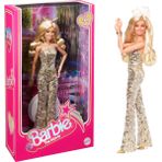Barbie Film Temalı Altın Renkli Model Bebek Kız Çocuklar İçin 3 Yaş Üstü