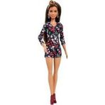 Barbie FJF38 Çiçek Desenli Elbiseli Bebek