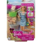 Barbie FXH11 Barbie ve Hayvanları Banyo Eğlencesinde