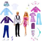 Barbie Giysiler, aksesuarlar, elbiseler, tişörtler, pantolonlar, mayolar ve daha fazlasıyla Barbie ve Ken kıyafet seti, HKB10
