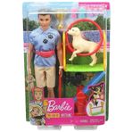 Barbie GJM34-GJM32 Ken Ve Meslekleri Oyun Setleri Köpek Eğitmeni