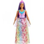 Barbie HGR13-HGR17 Dreamtopia Mor Saçlı Bebekler Serisi Prenses