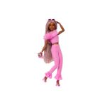 Barbie HYV28 Deluxe Style Kahverengi Örgü Saçlı Bebek