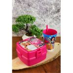 Barbie Iki Katli Beslenme Kutusu+Pipetli Bardak 400 Ml.