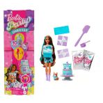 Barbie JFG68 - Pembe Kutu JFG72 Parti Paketi Minik Dostumun Doğum Günü Serisi