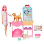 Barbie JFX93 Veteriner Kliniği Bebek ve Aksesuarlar Oyun Seti