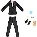Barbie Ken Fashion Pack, Gelin Seti, Damat Kıyafeti, Ken Doll için, Smokin ve Ayakkabı, Yavru Köpek ve 3 Aksesuar Dahil