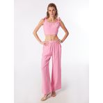 Barbie Kız Çocuk Kare Yaka Crop Nakışlı Bluz, L, 5003108540, Pembe, Kız Çocuklar