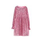Barbie Kız Çocuk Payetli Abiye Elbise, 11-12 Yaş, 5003153364, Pembe, Kız Çocuklar