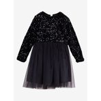Barbie Kız Çocuk Pullu Abiye Elbise, 3-4 Yaş, 5003274402, Siyah, Kız Çocuklar