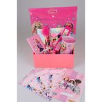 Barbie Lisanslı Kırtasiye Okul Seti, Pembe, Çitçit Dosya, Resim Defteri, Kalem, Silgi, Kalem Kutusu, Kumbara Defter