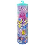 Barbie Mattel JFV58 Color Reveal deniz kızı, 3 sürpriz torbası, 4 aksesuar, renk değişimi, farklı modeller