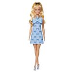 Barbie Mavi Fiyonklu Elbise Fashionistas Bebeği FBR37-HYT93