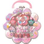 Barbie Mega Hot Focus Sparkle Taşınabilir Işıltılı Tırnak ve Makyaj Seti - Renkli