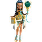 Barbie MONSTER HIGH® HAVALI DOĞUM GÜNÜ™ CLEO DE NILE™ Bebek | Parti elbisesi giyen ve bir elinde balon, diğer elinde hediyesini tutan bebek JBG76