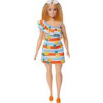 Barbie Okyanus Bebeğini Seviyor, Çiçekli Sundress ve Aksesuarlarla Sarışın, Bebek ve Geri Dönüşümlü Plastiklerden Yapılmış Giysiler