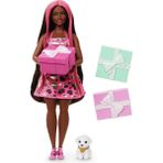 Barbie Party Unboxed Köpeğimin Doğum Günü Serisi Kırmızı Elbiseli JFG72