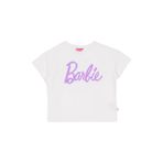 Barbie Payetli Beyaz - Lila Kız Çocuk T-Shirt, 7-8 Yaş, 5003327190, Beyaz - Lila, Kız Çocuklar