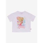 Barbie Pembe - Beyaz Kız Çocuk Desenli Pijama Takımı BRB5SG-PJM6078