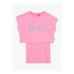 Barbie Pembe Kız Çocuk Baskılı Elbise BRB6SG-ELB6458