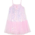 Barbie Pembe Kız Çocuk Payetli Abiye Elbise BRB6SG-ELB6520 - 5 - 6 Yaş