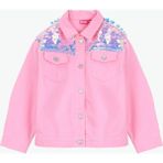 Barbie Pembe Kız Çocuk Payetli Denim Ceket BRB6SG-CKT6449 - 3 - 4 Yaş
