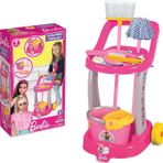 Barbie Temizlik Arabası - Ev Eşyaları Seti - Ev Oyuncakları Seti - Vileda Seti