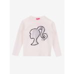 Barbie Varaklı Kız Çocuk T-Shirt Brb5Wg-Tst6640, Ekru, 9-10 Yaş